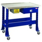 Shure Standard Tear Down/Fluid Containment Bench-stainless steel top 811100